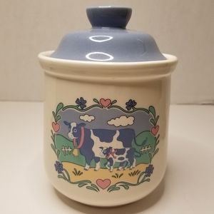 Vintage Japanese Kitschy Cow Crock